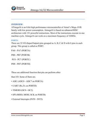 AVR Micro controller Interfacing | PDF