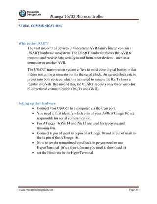 AVR Micro controller Interfacing | PDF