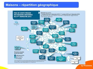 5
Maisons – répartition géographique
by Priximmo
 