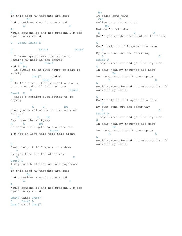 Avril Lavigne Chords