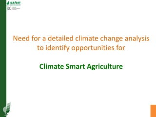 Asia Regional Program Planning Meeting- Climate Change Impacts in Asia