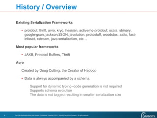 Avro - More Than Just a Serialization Framework - CHUG - 20120416 | PPTX
