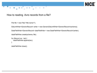 Avro introduction | PPTX