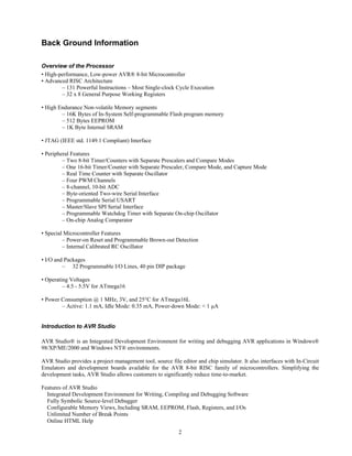 Avr Ground System Avr project book | PDF