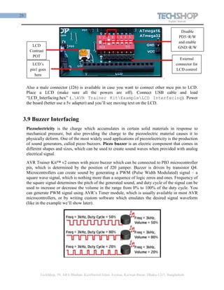 Trainer Interfacing Avr trainer kit manual | PDF