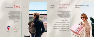 Avrupa Konutları Güneşli is integrated with
the entire rail system and is located 5
minutes from the İkitelli – Ataköy metro line.
It is also near the Ataköy Marmaray station.
It is approximately a 10-minute drive away.
If you are traveling by private vehicle, you
can reach Basın Ekspres Street, which is
a junction of the E5 or TEM highways, in
just 5 minutes. In short, wherever you
want to go, you can easily do so.
There must be a
way.
You can reach Avrupa Konutları Güneşli
in a maximum of 10 minutes.
There are many shopping malls.
From furniture to clothing, entertainment
to delicious food, chain supermarkets to
world-famous brands, you can find
whatever you want in minutes.
TO HAPPINESS TRANSPORT
AS YOU
WISH
IN EUROPEAN HOUSING
COMPLEX
Easy
Whatever
there is
5 DK 10 DK
212 AVM1.18 KM
Güneşli Park Shopping Mall 1.44 KM
Mall of Istanbul 2.49 KM, Masko
Furniture Center 3.76 KM, Starcity
Outlet 3.78 KM, Tema World 5 KM,
Forum Istanbul 6 KM
 
