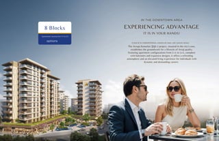 IN THE DOWNTOWN AREA
EXPERIENCING ADVANTAGE
IT IS IN YOUR HANDS!
A total of six residential blocks, commercial zones, and a private nursery.
The Avrupa Konutları Şişli-2 project, situated in the city's core,
establishes the groundwork for a lifestyle of Artaş quality.
Featuring apartment configurations from 1+1 to 3+1, complete
with balconies and expansive designs, it offers a refreshing
atmosphere and an elevated living experience for individuals with
dynamic and demanding careers.
8 Blocks
Apartments varying from 1+1 to 3+1.
options
 