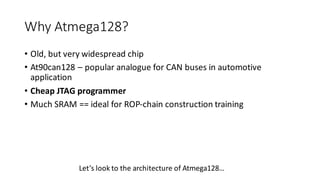 Practical reverse engineering and exploit development for AVR-based ...