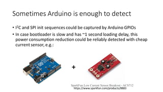 Notice:	
  Arduino
• The	
  next	
  examples/exercises	
  will	
  be	
  based	
  upon	
  Arduio ‘libc’	
  (in	
  fact,	
  ...