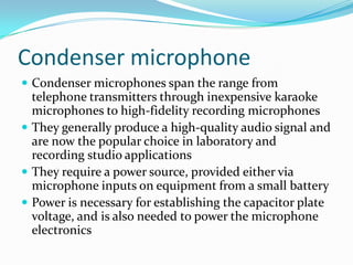 Audio devices and applications | PPTX