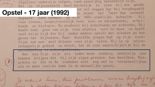 Opstel - 17 jaar (1992)
 