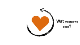 Wat moeten we
doen?
 