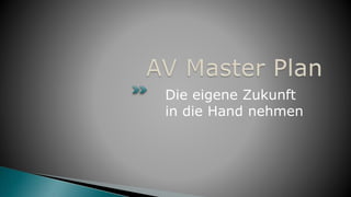 Die eigene Zukunft
in die Hand nehmen
 