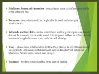Pharmacognostical study of Tobacco