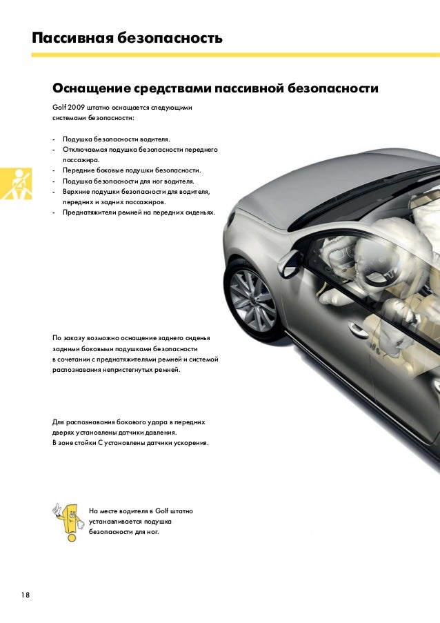 Пассивная безопасность авто