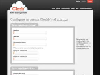 ter
Team
Blog (con categorías de
k, Ventas y Gestión)
Condiciones
API

Mapas de Clases
Home

Getting Started, Login, Idioma

Deﬁ

Ingreso a Clerk

Ventas

de reservas
os de pago

Gestión

Hazte cliente

Formulario de
registro
1) OTAs
2) Channel Manager
Wizard

Planes

 