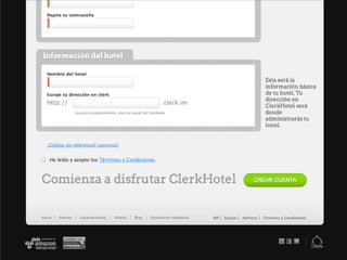 ter
Team
Blog (con categorías de
k, Ventas y Gestión)
Condiciones
API

Mapas de Clases
Home

Getting Started, Login, Idioma

Deﬁ

Ingreso a Clerk

Ventas

de reservas
os de pago

Gestión

Hazte cliente

Formulario de
registro
1) OTAs
2) Channel Manager
Wizard

Planes

 