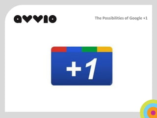 The Possibilities of Google +1
 
