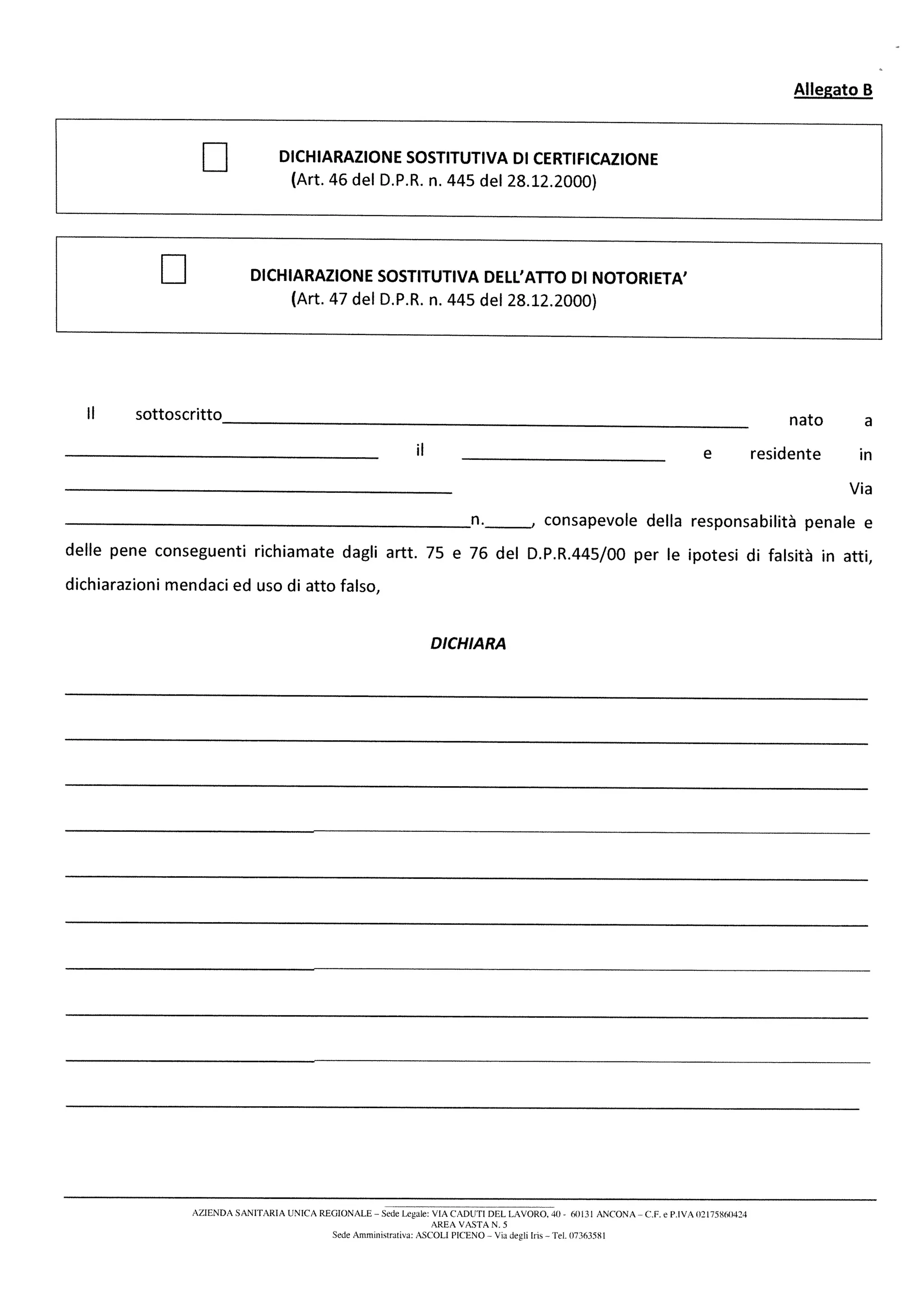 Avviso pubblico per selezione autisti ambulanza ASUR Marche zona 5