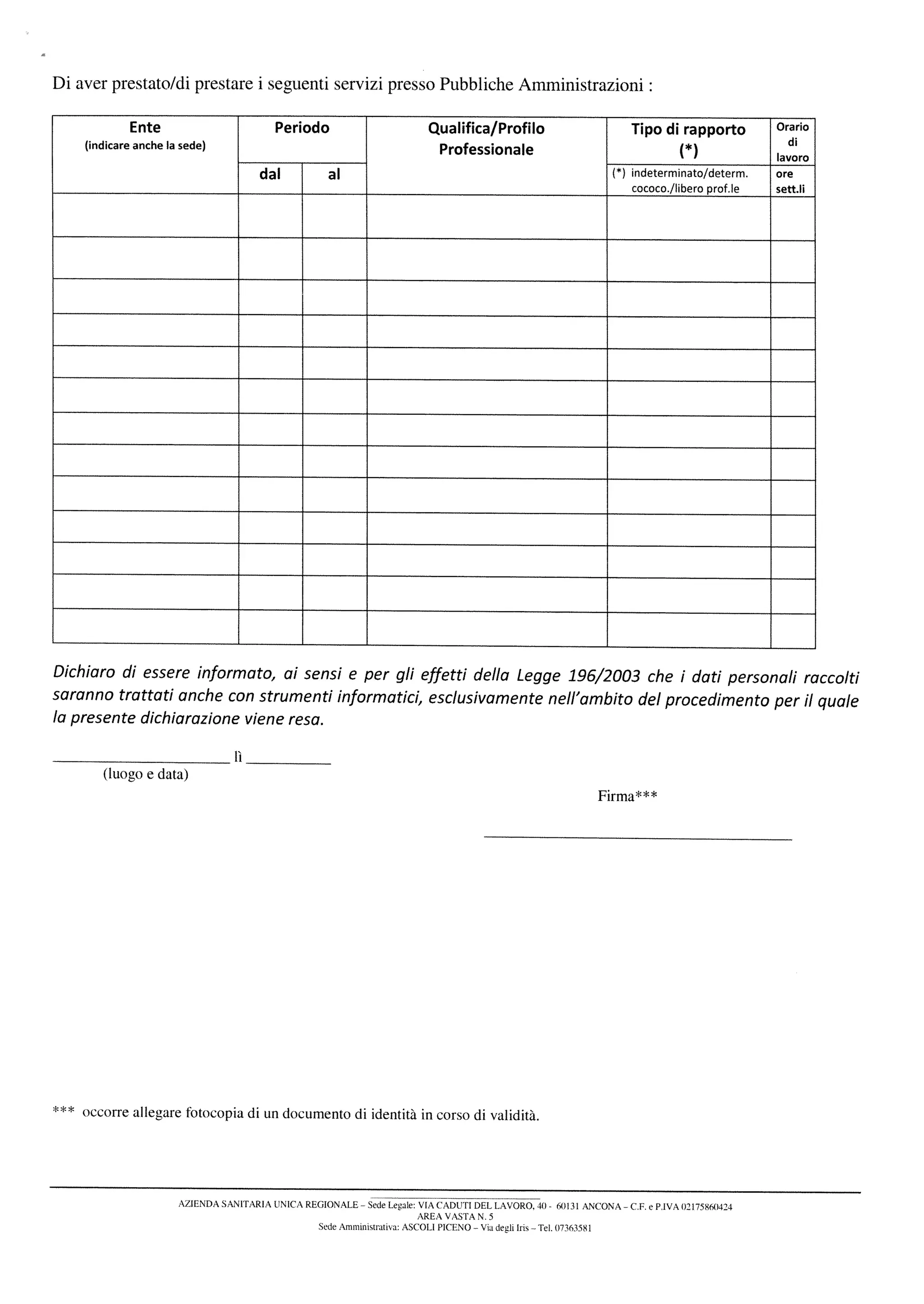 Avviso pubblico per selezione autisti ambulanza ASUR Marche zona 5