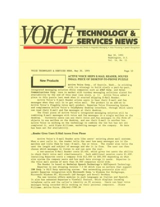 Active Voice: Voice Tech & Services News_A.V. Ships E-reader