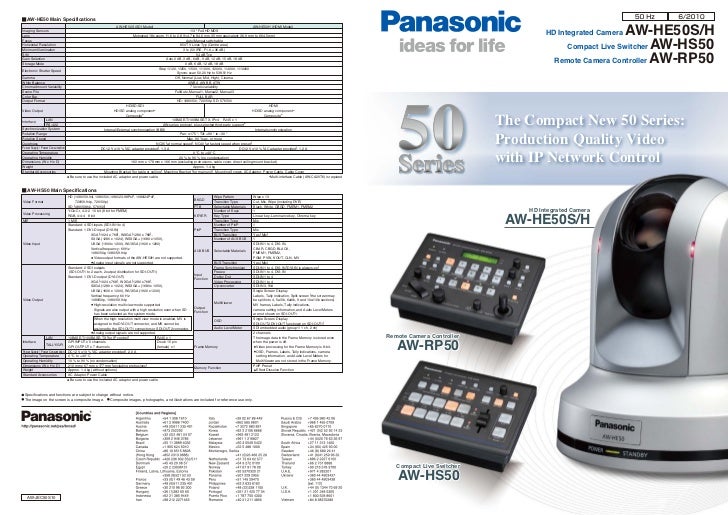 Panasonic av hs410 manual