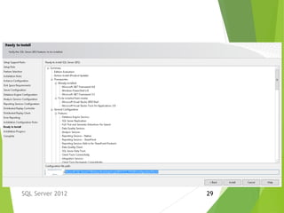 SQL Server 2012 29
 