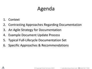Meeting Strict Documentation Requirements in Agile | PDF