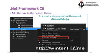 4/20/2020 S. Parsa, Associate Professor (www.parsa.iust.ac.ir) 63
• Add the fake to the desired library
As a result a fake assembly will be created:
after-add-fake.jpg
 