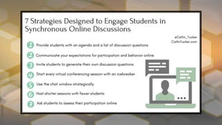 STRATEGIES FOR STUDENT ENGAGEMENT IN ONLINE LEARNING | PPT