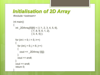 2D Array | PPTX