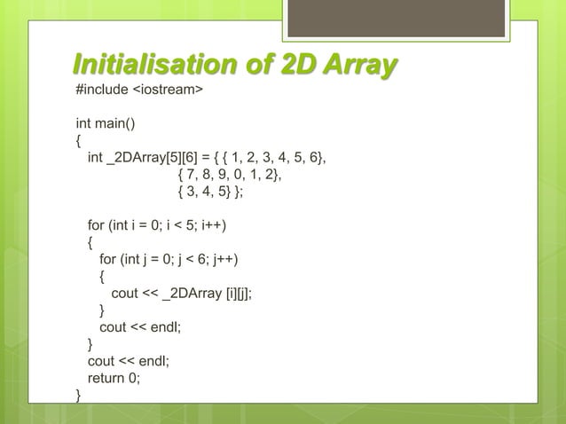 2D Array | PPTX