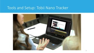 21
Tools and Setup: Tobii Nano Tracker
 