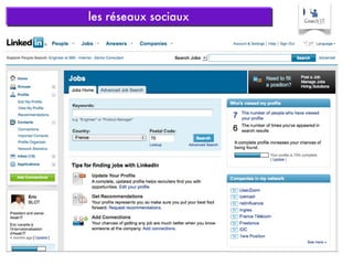 les réseaux sociaux 