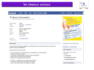 les réseaux sociaux 