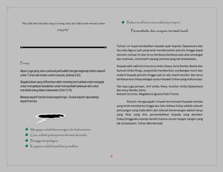 ii
“Aku tidak akan tahu kalau siang itu terang, kalau aku tidak pernah melewati malam
yang gelap”
Prinsip
Apaun jugayang kamuperbuat,perbuatlah dengansegenaphatimuseperti
untuk Tuhandanbukanuntukmanusia,(kolose3:23)
Segalatulisanyang diilhamkanallahmemangbermanfaatuntukmengajar
untuk menyatakankesalahanuntukmemperbaikikelakuandanuntuk
mendidikorangdalam kebenaran(2tim 3;16)
Bekerjaseperti hambaduduksepertiraja - Dudukseperti rajabekerja
seperti hamba.
Mengajaradalahkesenangandan kehormatan
Guru adalah pekerjaanterhormatdanmulia
Bangga menjadiguru
Kejujuran adalahawaldari pemulihan
Bukan soalbenaratausalahtapirespon
Persembahn dan ucapan terimah kasih
Tulisan ini kupersembahkan kepada ayah kapodu Djawamara dan
ibuLidia Ngura Ladi yang telah membesarkan penulis hingga dapat
menulis tulisan ini dan terus berkarya berkarya atas atas semangat
dan motivasi, serta kasih sayang mereka yang tak terbalaskan,
Kepadaadik-adiktercintaJonyUmbuDawa,SerlyRambu Bauka dan
Samuel UmbuRingu,yangtelahmemberikan sumbangan moril dan
materil kepada penulis hingga saat ini aku masih beridiri dan terus
berkaryaatas hidupsebagai syukurkepadaTuhanyangmaha kuasa.
Tak lupa juga ponaan, Arif Umbu Hiwa, Arcelon Umbu Djawamara
dan Ancy Rambu Dairu.
kekasih tercinta. Magdalena Ignasia Patri Fronia.
Penulis mengucapakn limpah terima kasih kepada mereka
yang telahmembantuhingga aku tahu bahwa hidup adalah sebuah
perjuangan yang tiada akhir,dan sebuah kemenangan adalah karya
yang iklas yang kita persembahkan kepada sang pemberi
hidup,hinggaakumampuberdiri karena uluran tangan-tangan yang
tak terbalaskan. Tuhan Memberkati
 