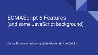 A walkthrough of JavaScript ES6 features | PPTX