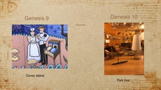 Genesis 9 Genesis 10
Coney Island
Park Ave.
 