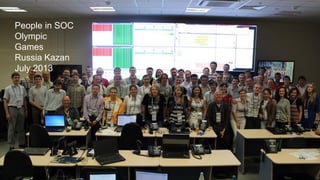 People in SOC
Olympic
Games
Russia Kazan
July 2013
 