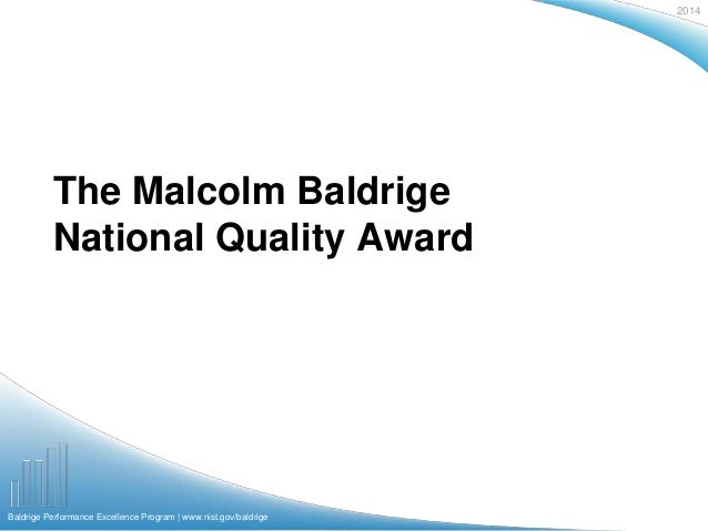 Malcolm baldrige thesis