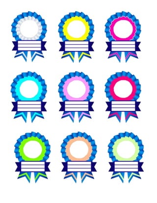 Ribbon Designs for Recognition Day
