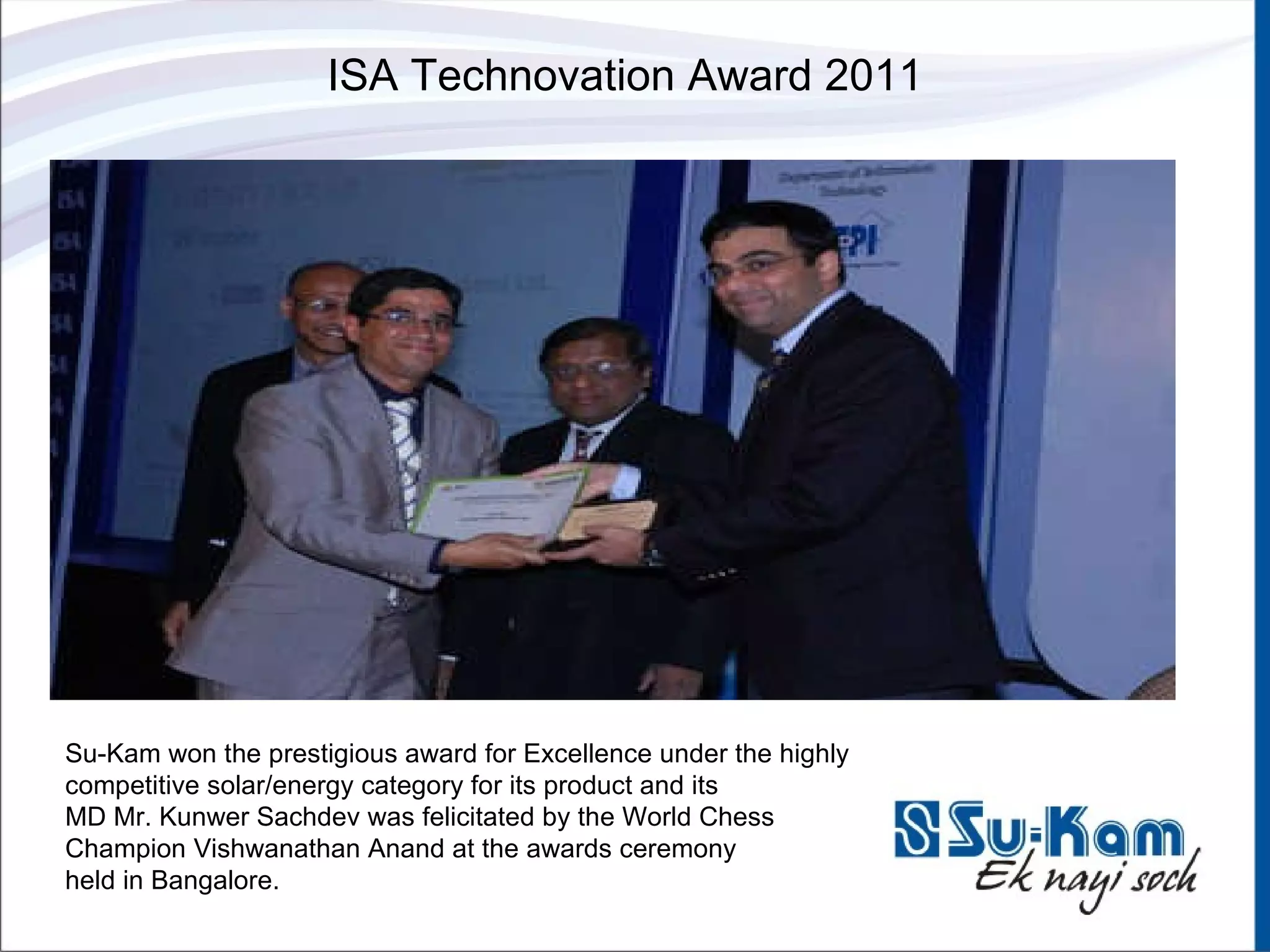 ISA Technovation Award 2011