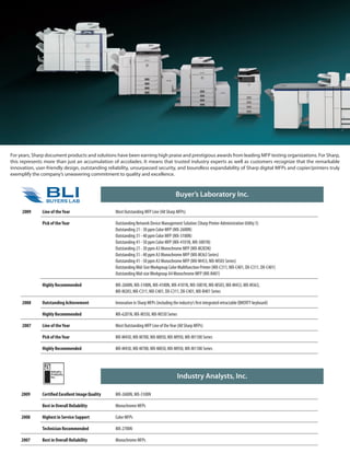 SHARP Awards Brochure | PDF