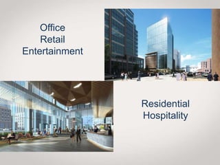Office
Retail
Entertainment
Residential
Hospitality