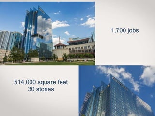514,000 square feet
30 stories
1,700 jobs