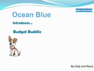 Ocean Blue
By Holly and Riana
Introduces…
Budget Budd!e
 