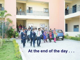 At the end of the day . . .
 