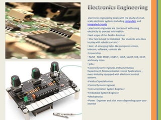 Awareness about engineering fields | PDF