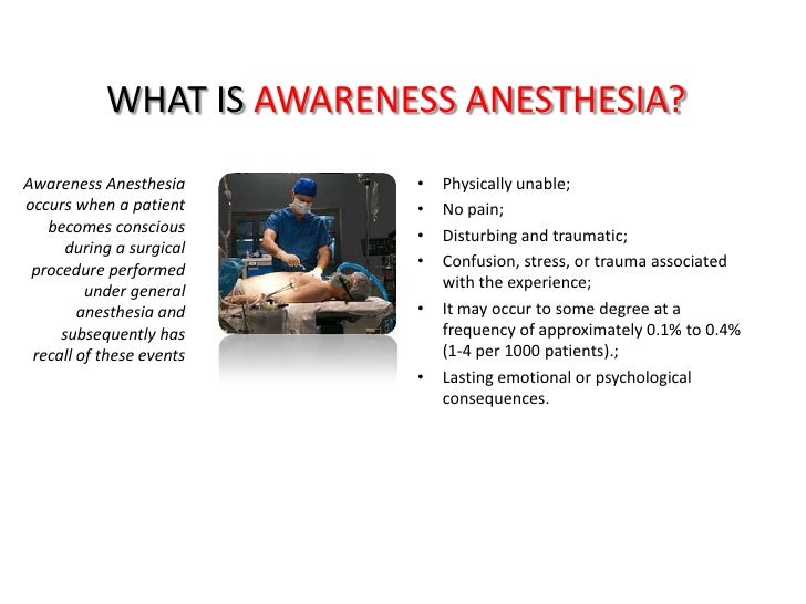 Doctor of Public Health (DrPH) < Johns Hopkins University dissertation awareness under general anesthesia