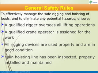 Comprehensive Health & Safety Training on Lifting Operations and Crane ...
